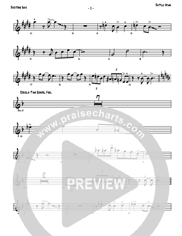 Battle Hymn Of The Republic Bari Sax (Denver Bierman)