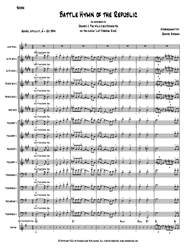 Battle Hymn Of The Republic Orchestration (Denver Bierman)