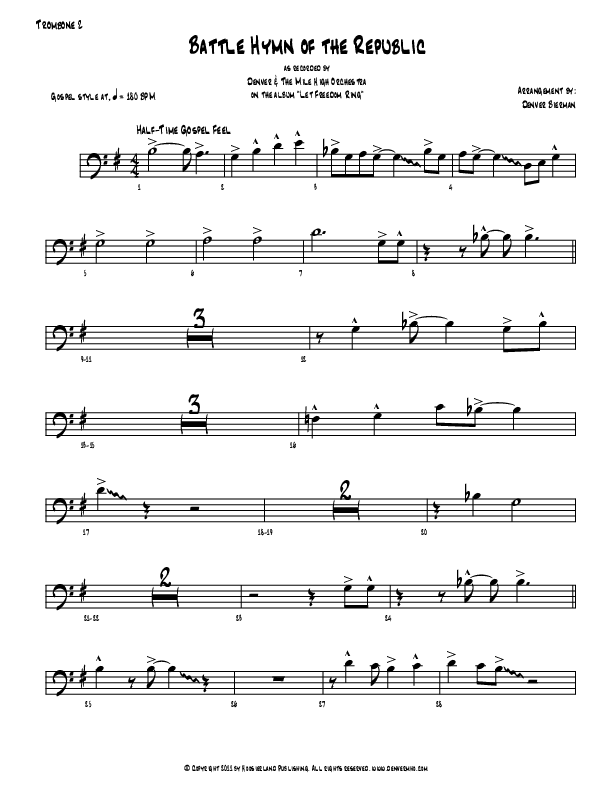 Battle Hymn Of The Republic Trombone 2 (Denver Bierman)