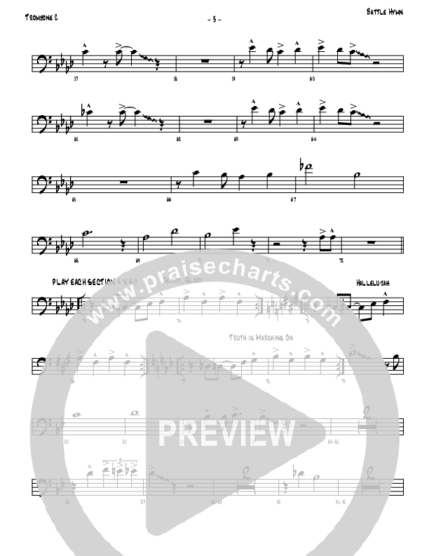 Battle Hymn Of The Republic Trombone 2 (Denver Bierman)
