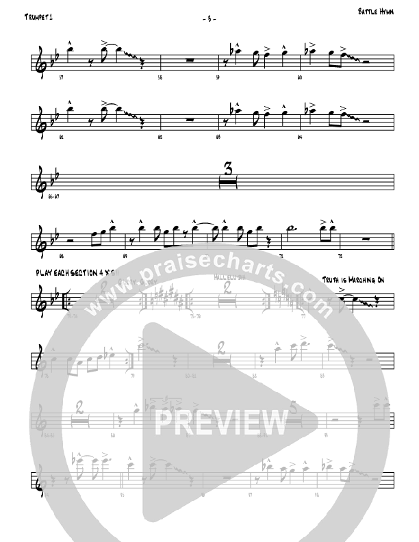 Battle Hymn Of The Republic Trumpet 1 (Denver Bierman)