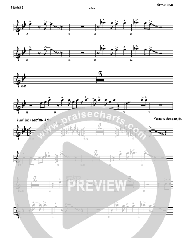 Battle Hymn Of The Republic Trumpet 2 (Denver Bierman)