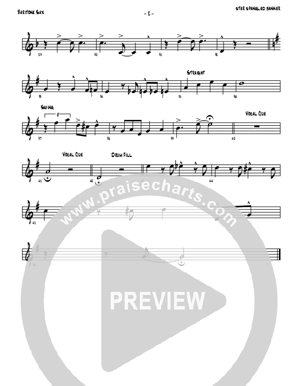 Star Spangled Banner Bari Sax (Denver Bierman)