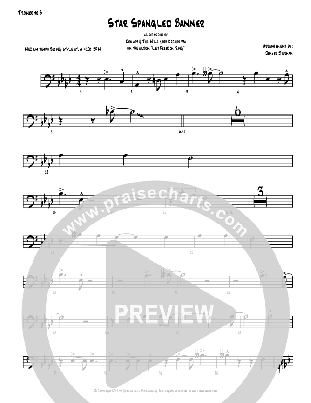 Star Spangled Banner Trombone 3 (Denver Bierman)