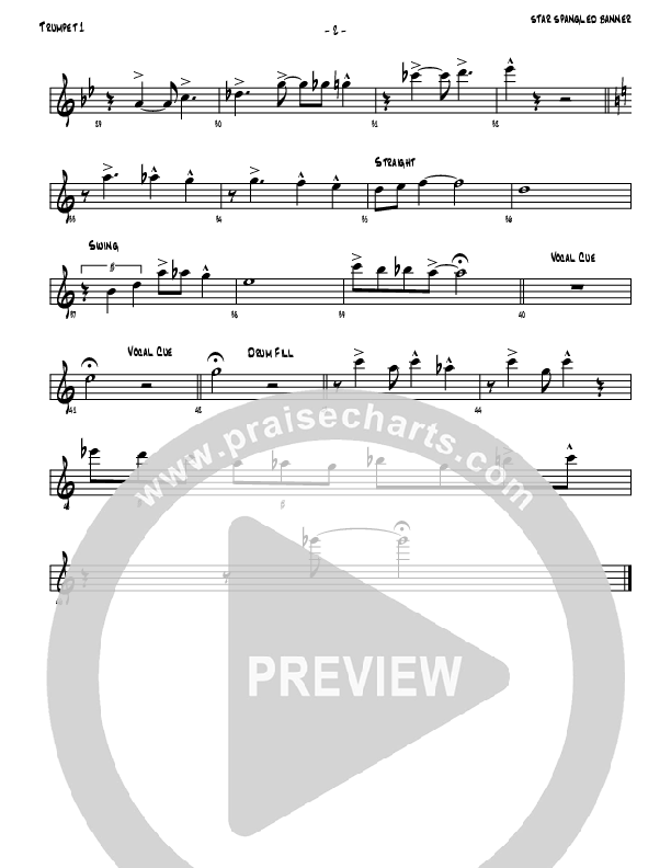 Star Spangled Banner Trumpet 1 (Denver Bierman)