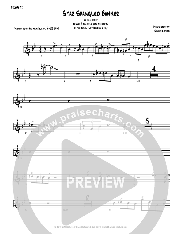 Star Spangled Banner Trumpet 2 (Denver Bierman)