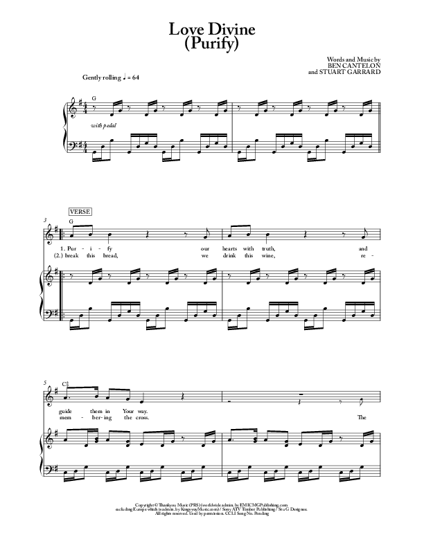 Love Divine Piano/Vocal & Lead (Ben Cantelon)