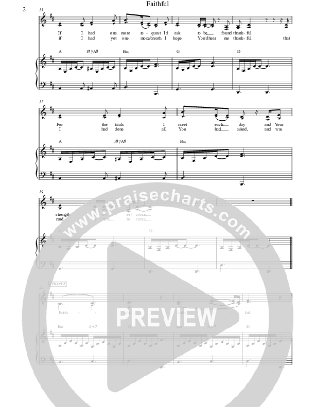 Faithful Lead & Piano (Jennie Riddle / People & Songs)