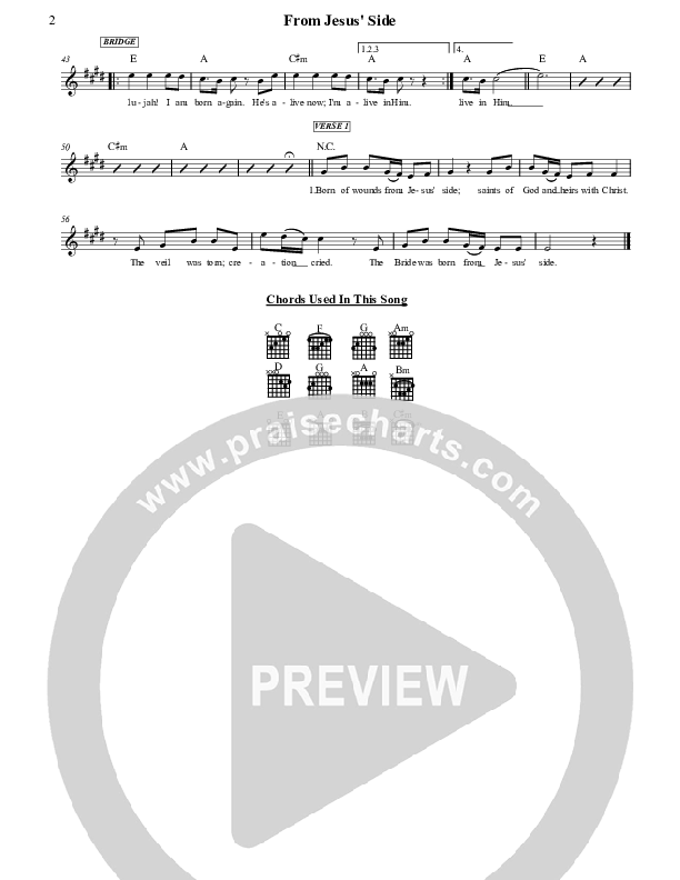 From Jesus' Side Lead Sheet (Jennie Riddle / People & Songs)