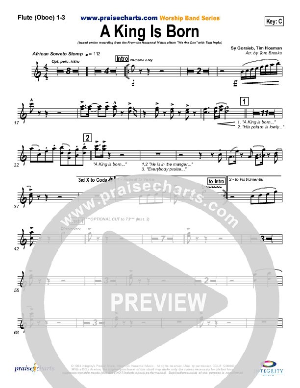 A King is Born Wind Pack (Tom Inglis)