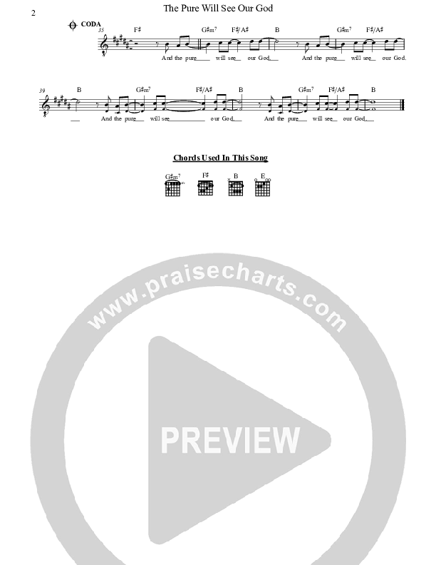 The Pure Will See Our God Lead Sheet (SAT) (Jennie Riddle / People & Songs)