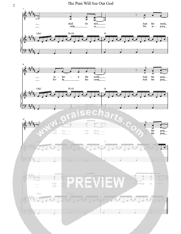 The Pure Will See Our God Lead & Piano (Jennie Riddle / People & Songs)