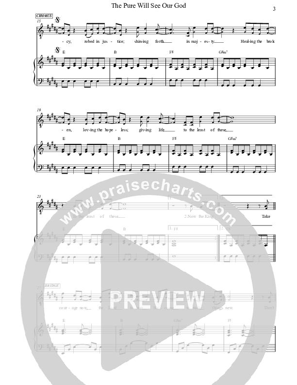 The Pure Will See Our God Lead & Piano (Jennie Riddle / People & Songs)