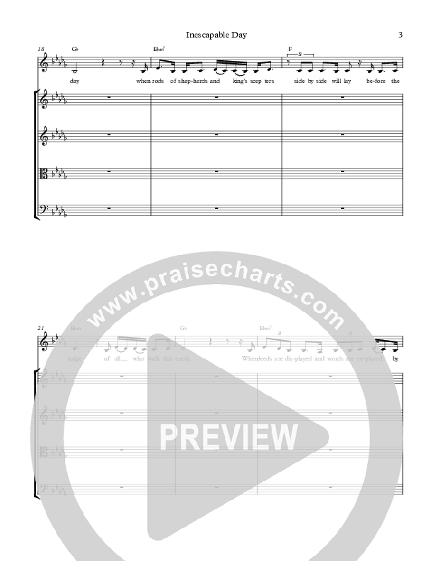 Inescapable Day Conductor's Score (Jennie Riddle / People & Songs)