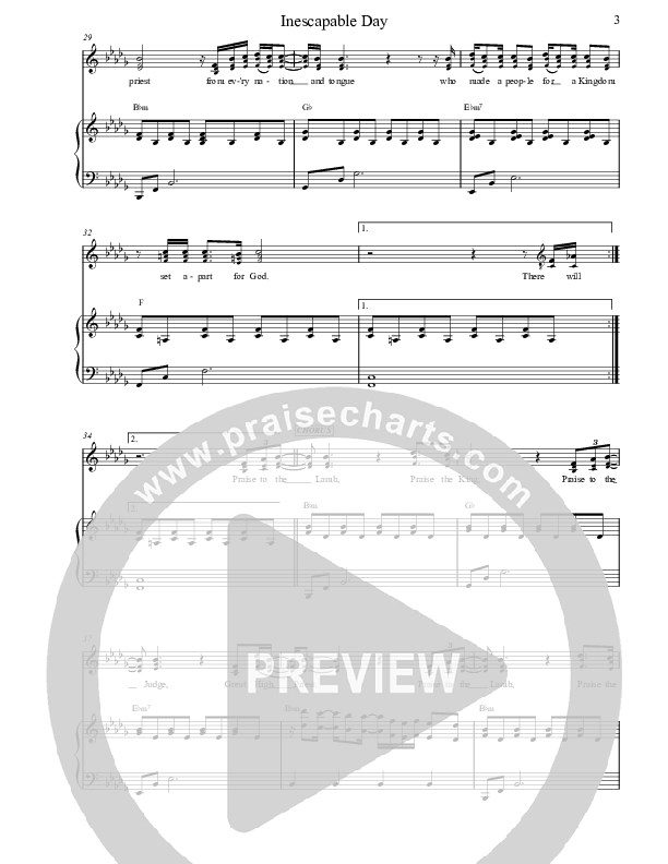 Inescapable Day Lead & Piano (Jennie Riddle / People & Songs)