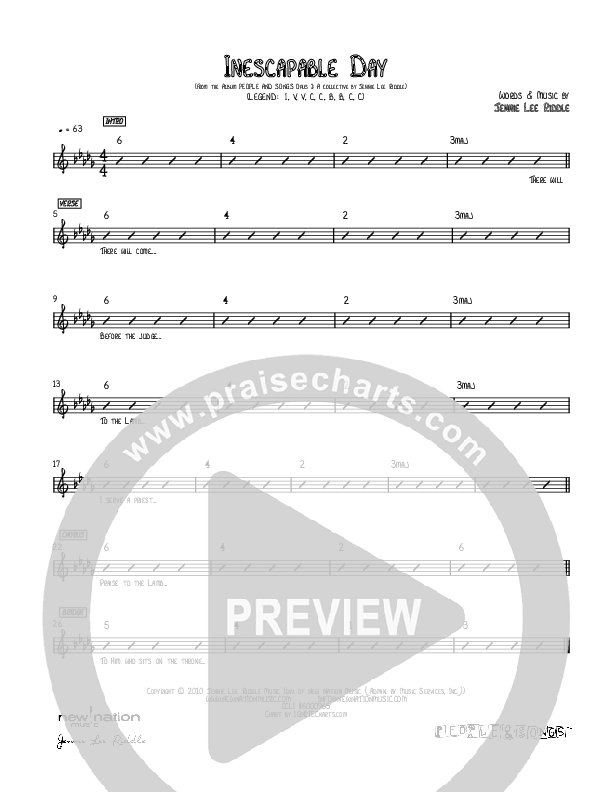 Inescapable Day Rhythm Chart (Jennie Riddle / People & Songs)