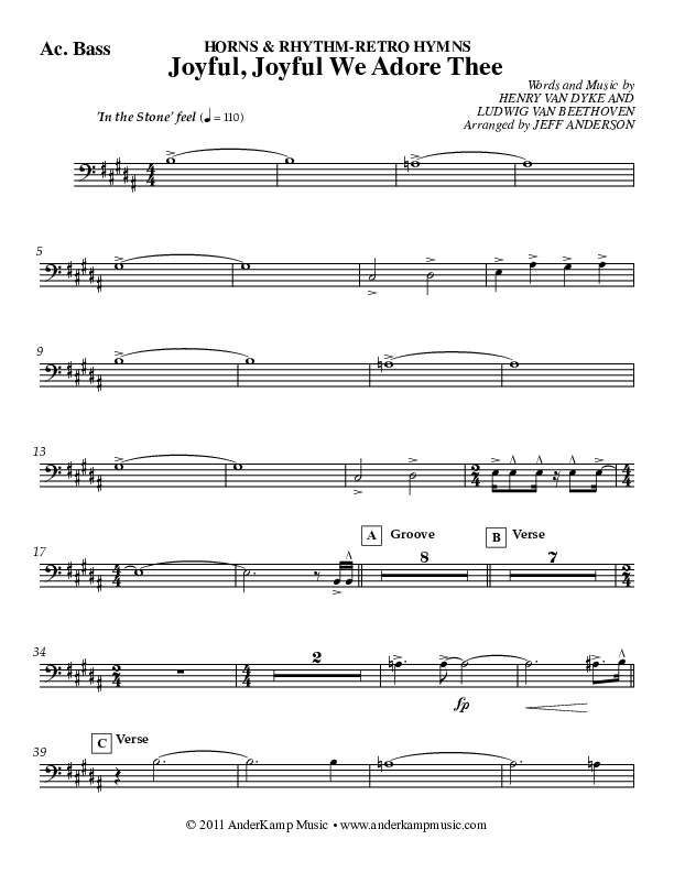 Joyful Joyful (Instrumental) Acoustic Guitar (Jeff Anderson)