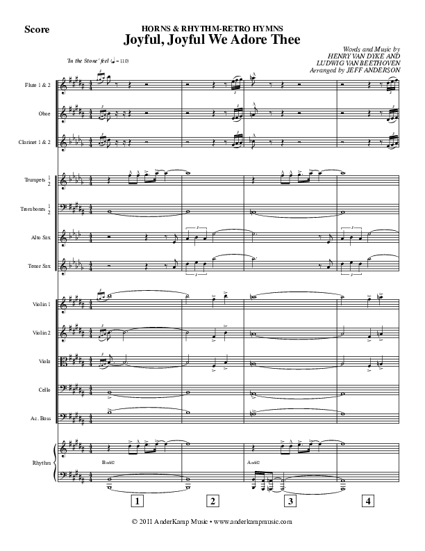 Joyful Joyful (Instrumental) Orchestration (Jeff Anderson)
