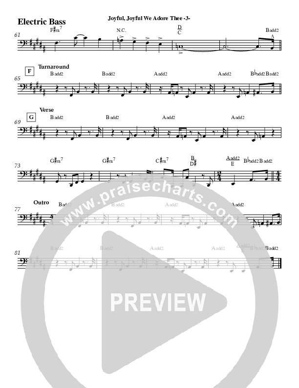 Joyful Joyful (Instrumental) Electric Guitar (Jeff Anderson)