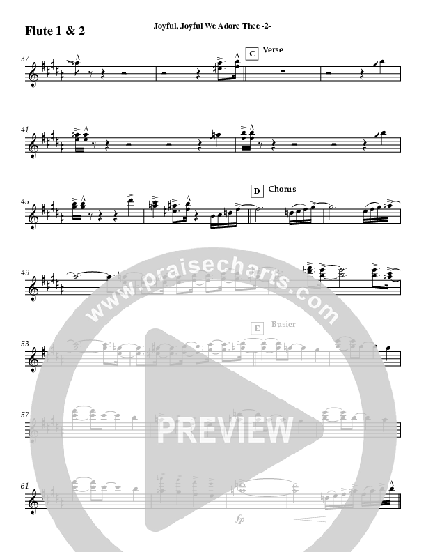 Joyful Joyful (Instrumental) Flute (Jeff Anderson)