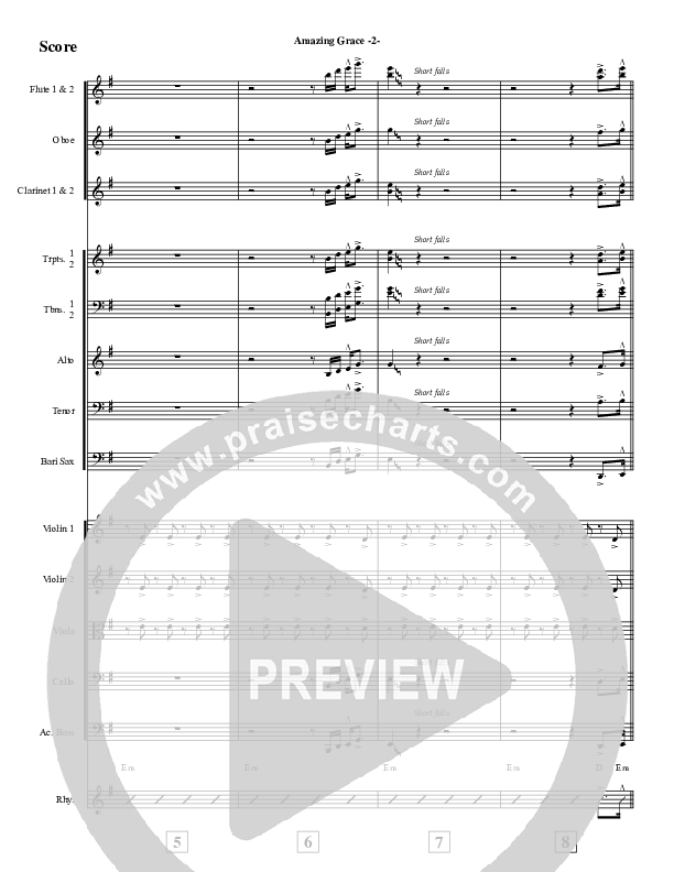 Amazing Grace (Instrumental) Conductor's Score (Jeff Anderson)