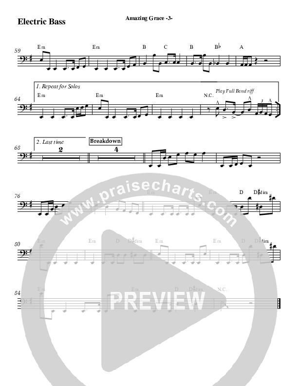 Amazing Grace (Instrumental) Electric Guitar (Jeff Anderson)