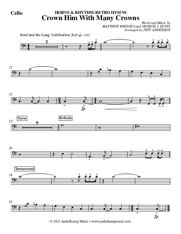 Crown Him (Instrumental) Cello (Jeff Anderson)