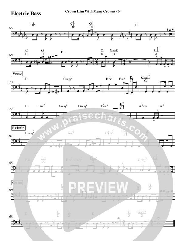 Crown Him (Instrumental) Electric Guitar (Jeff Anderson)