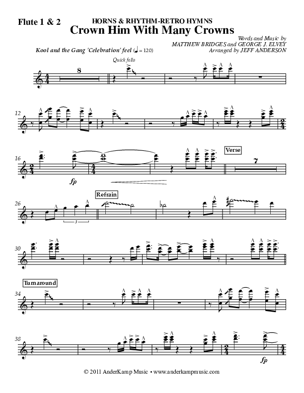 Crown Him (Instrumental) Flute 1/2 (Jeff Anderson)