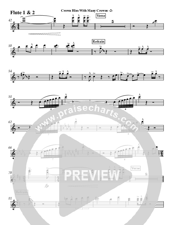 Crown Him (Instrumental) Flute 1/2 (Jeff Anderson)