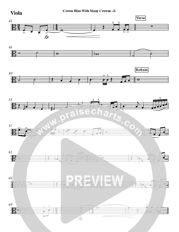 Crown Him (Instrumental) Viola (Jeff Anderson)