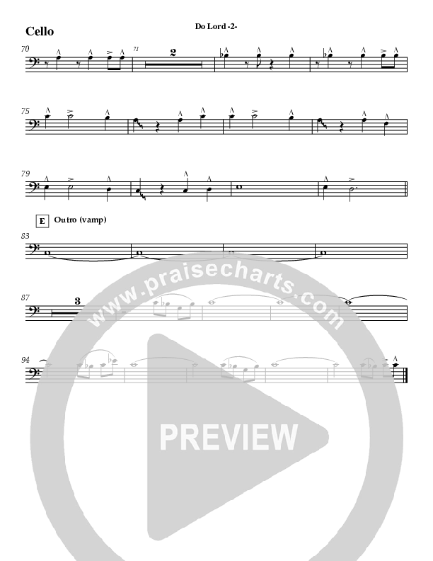 Do Lord (Instrumental) Cello (Jeff Anderson)