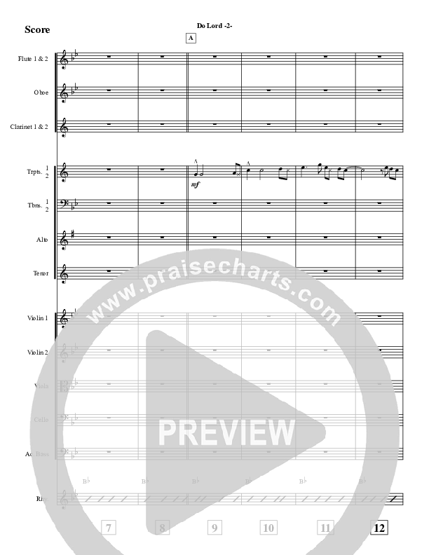 Do Lord (Instrumental) Conductor's Score (Jeff Anderson)