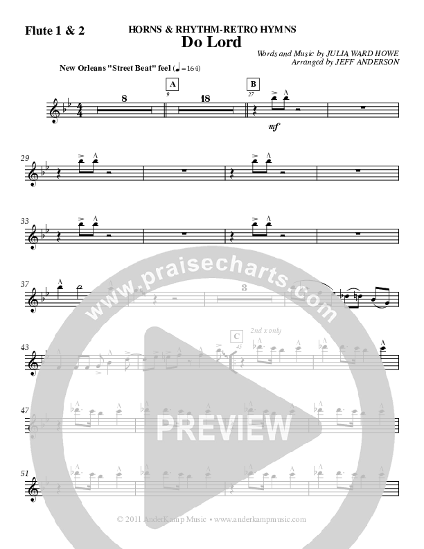 Do Lord (Instrumental) Flute 1/2 (Jeff Anderson)