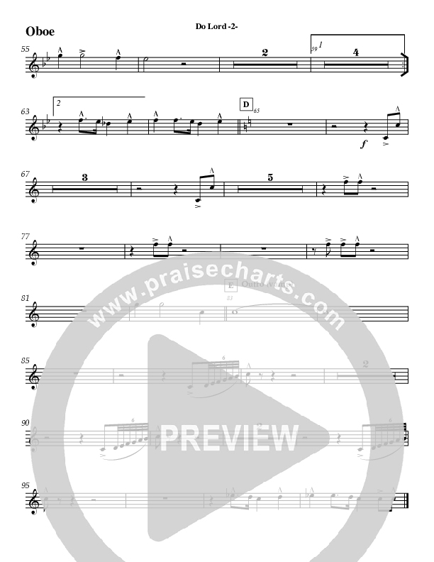 Do Lord (Instrumental) Oboe (Jeff Anderson)