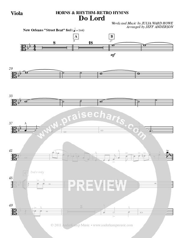 Do Lord (Instrumental) Viola (Jeff Anderson)