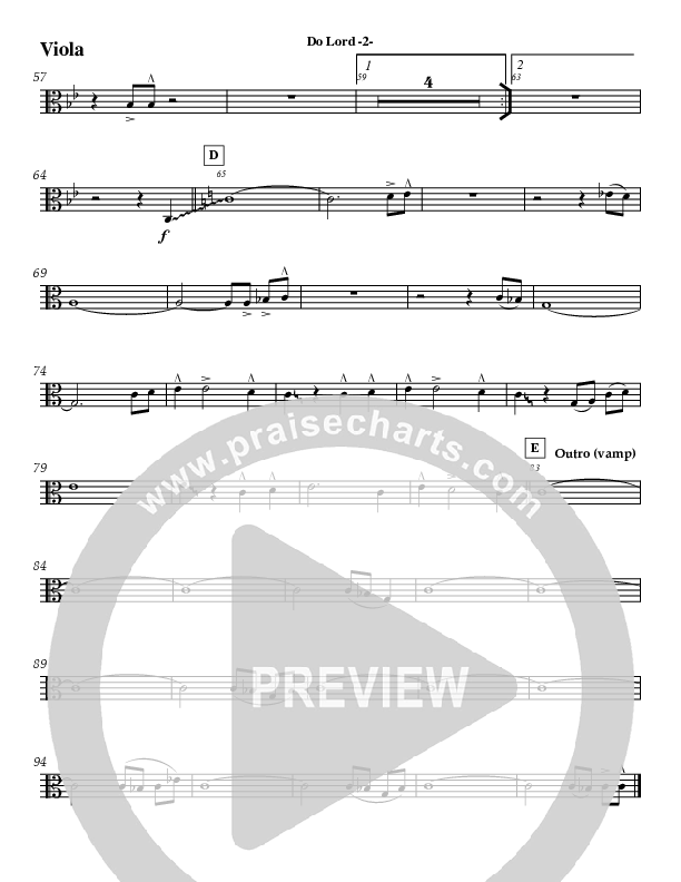 Do Lord (Instrumental) Viola (Jeff Anderson)