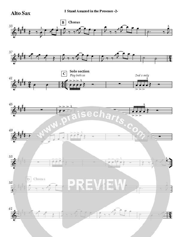 I Stand Amazed Alto Sax (Jeff Anderson)