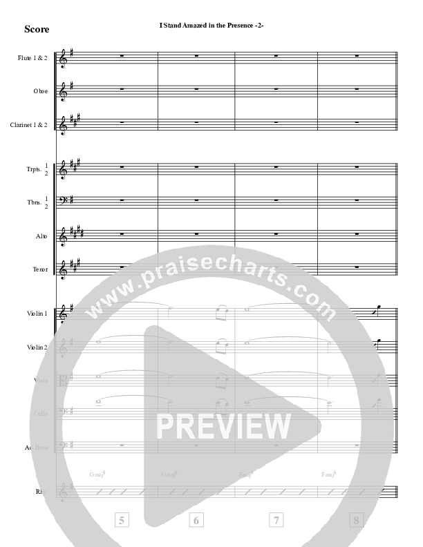 I Stand Amazed Conductor's Score (Jeff Anderson)