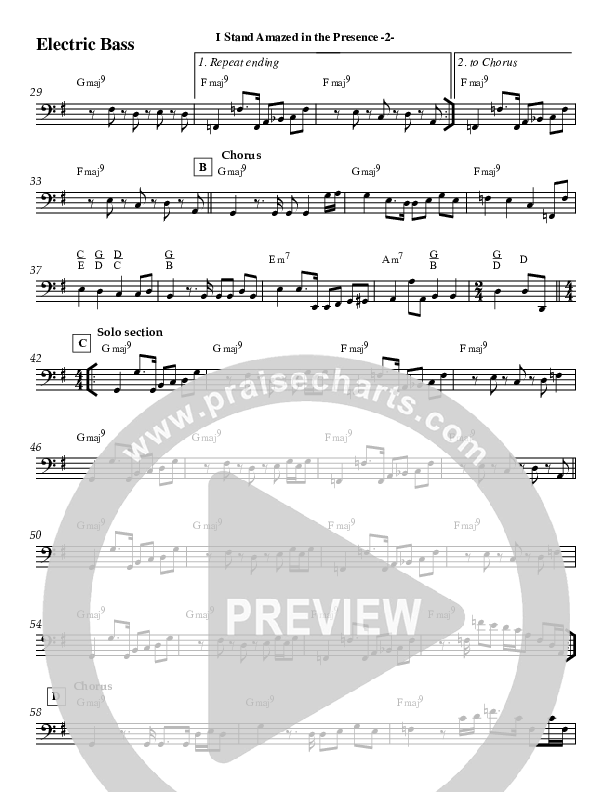 I Stand Amazed Electric Guitar (Jeff Anderson)