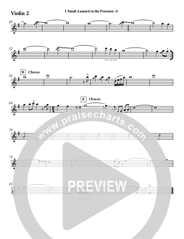 I Stand Amazed Violin 2 (Jeff Anderson)