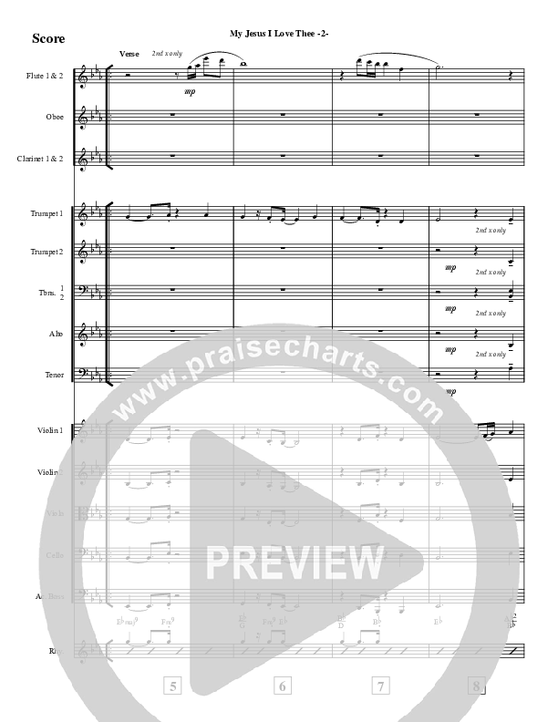 My Jesus I Love Thee Conductor's Score (Jeff Anderson)