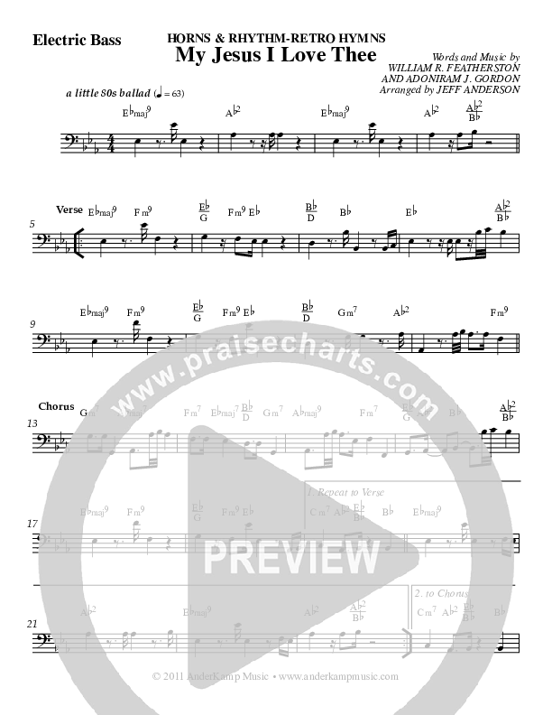 My Jesus I Love Thee Electric Guitar (Jeff Anderson)