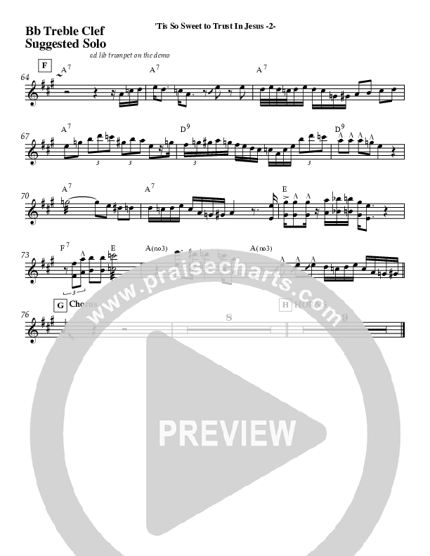 Tis So Sweet Bb Instruments (Jeff Anderson)