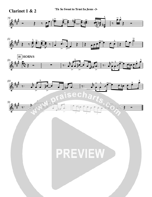 Tis So Sweet Clarinet 1/2 (Jeff Anderson)