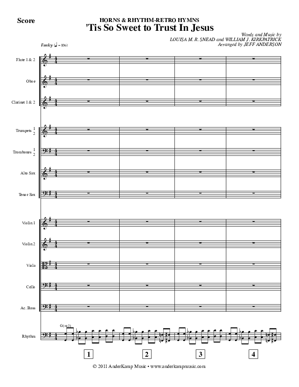 Tis So Sweet Orchestration (Jeff Anderson)