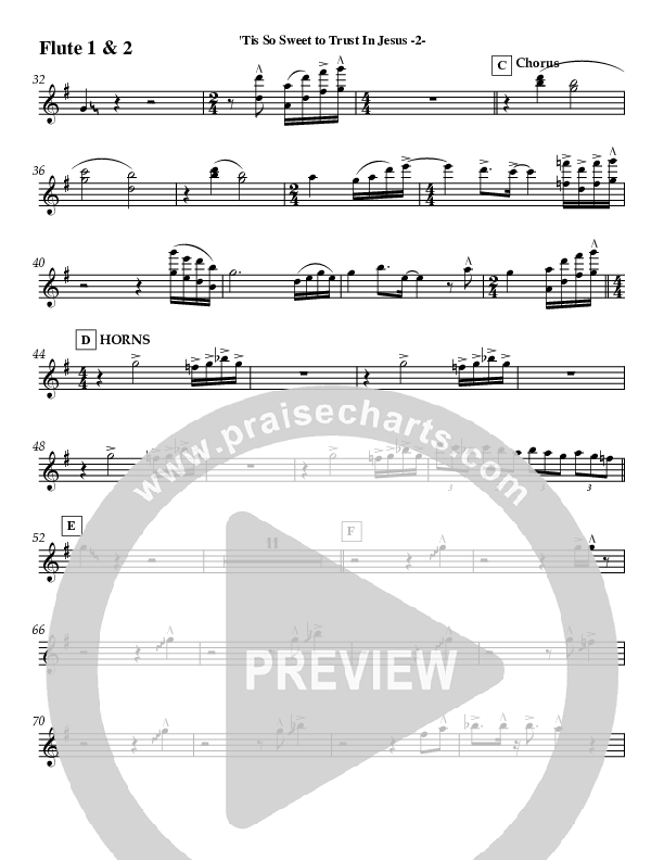 Tis So Sweet Flute 1/2 (Jeff Anderson)