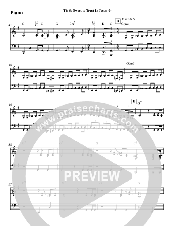 Tis So Sweet Piano Sheet (Jeff Anderson)