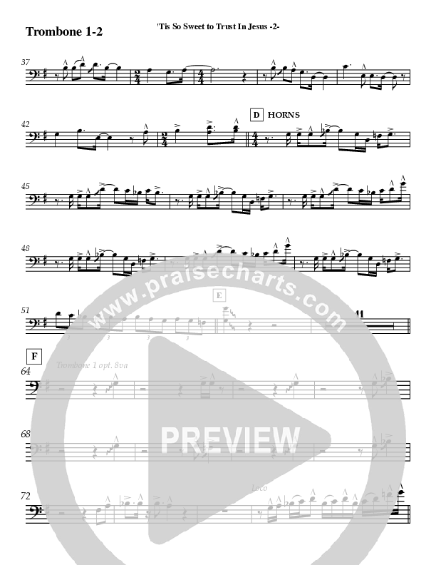 Tis So Sweet Trombone 1/2 (Jeff Anderson)