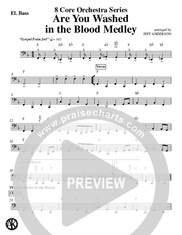 Are You Washed In The Blood Medley (Instrumental) Electric Guitar (Jeff Anderson)